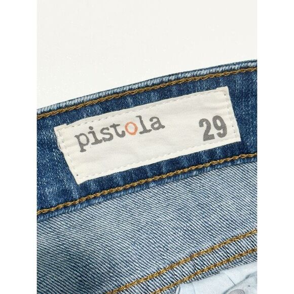 Pistola Women's Denim‎ Stretch Distressed Skinny Jeans Blue Size 29 - Picture 2 of 8